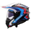 LS2 MX701 EXPLORER-06 CARBON FRONTIER adventure helma bílá/modrá vel.3XL